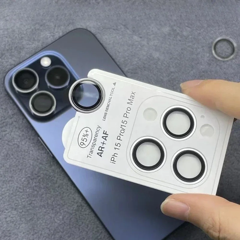 Desert Titanium Tempered Glass Camera Lens Protector Cover - Premium Protection Accessories