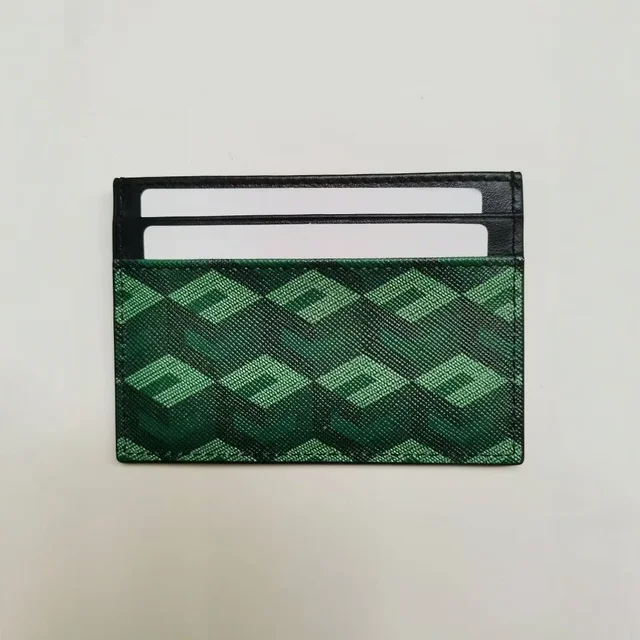 Nouveauté classique mode multi-fonctionnel petit porte-cartes en cuir portefeuille Protection des documents Clip-On motif 3D conception 1