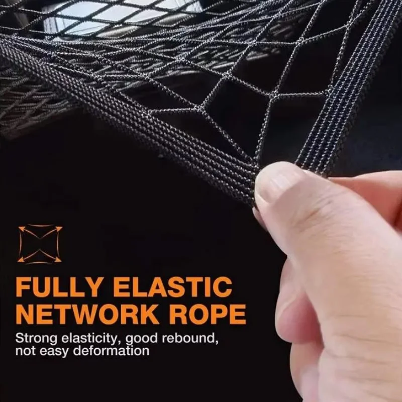 Motorcycle Cargo Net for Helmet Storage 10"X11" with Hooks