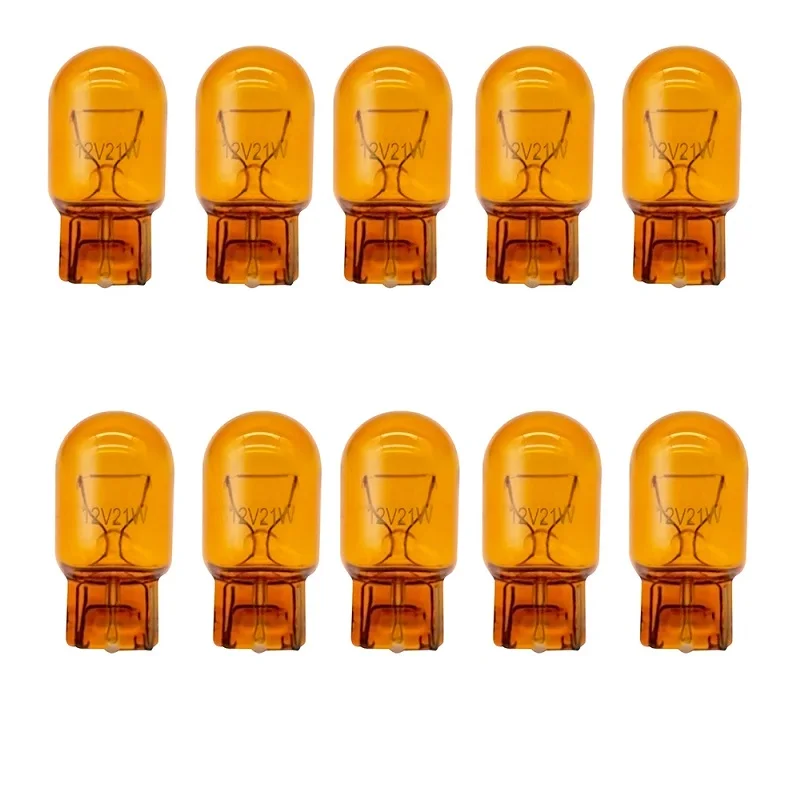 

1/4/10pcs 10 Pcs T20 7440 7443 W21W W21/5W Natural Yellow Auto Halogen Tail Brake Lights Car Driving Lamp Turn Signals Bulbs A