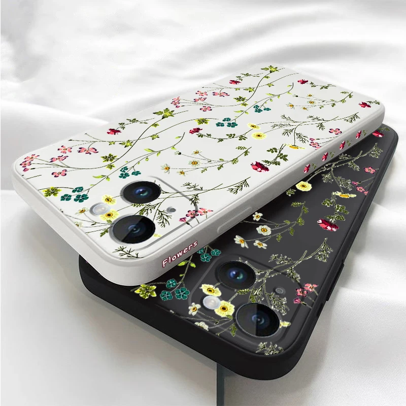 Yellow Sunflower Silicone Phone Case Cover