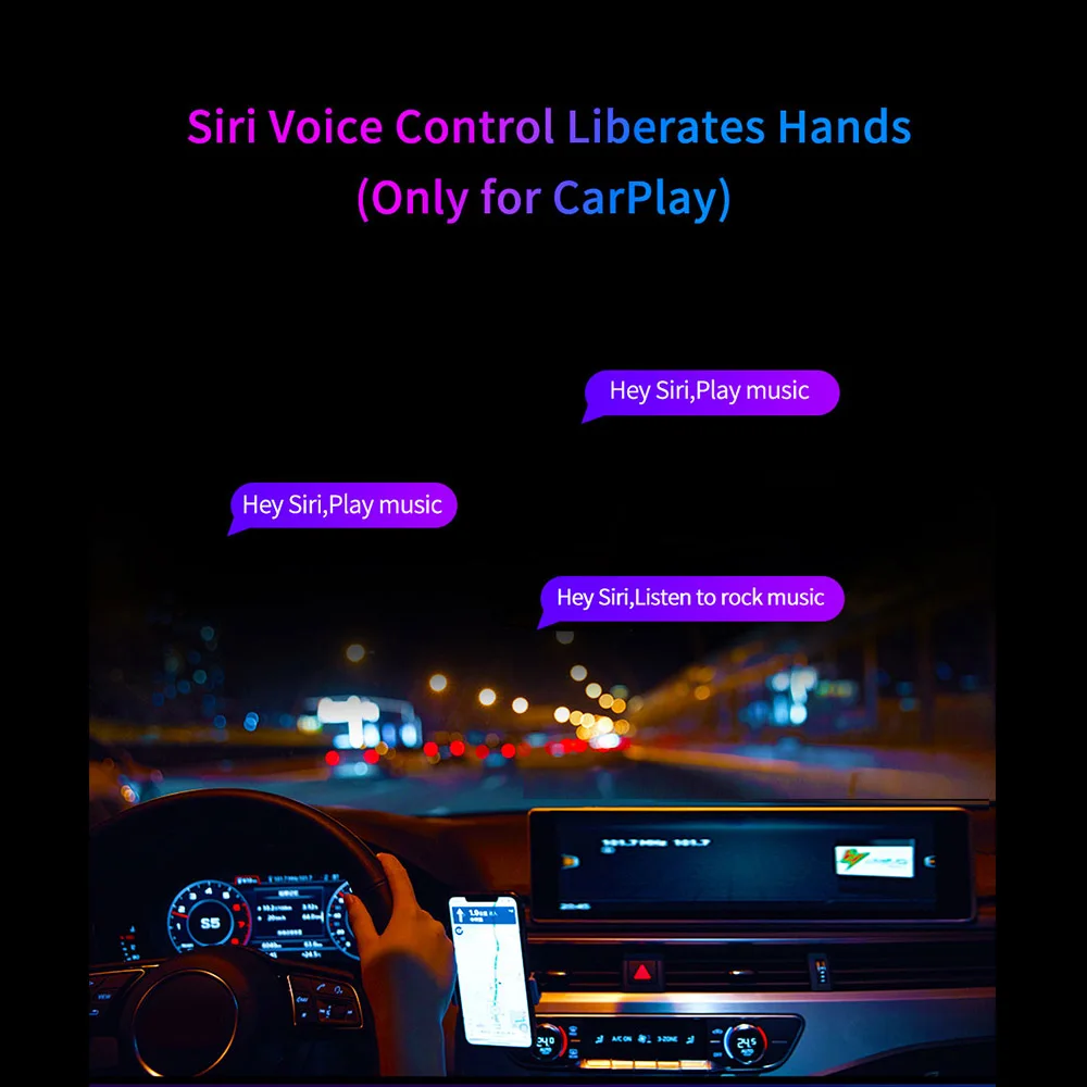 HGDO T160 4K Dash Cam Carplay Android Auto Rearview Mirror GPS Video Recorder 5GHz WIFI FM Car Camera DVR Siri Voice Dashboard