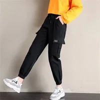 Cool Cargo Pants Women Casual Harajuku  Joggers High Waist Loose Female Hip Hop Trousers Korean Punk Pants Funny Capri Femme - Image 5