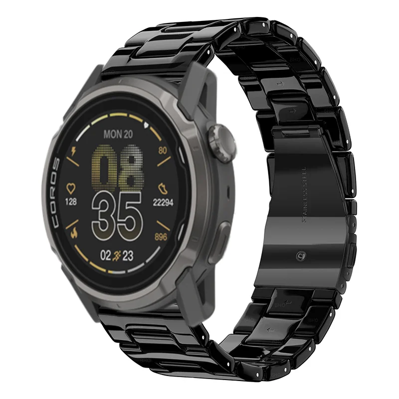Enhanced Resin Watch Strap - Fashionable 20/22mm Band in Stylish Colors