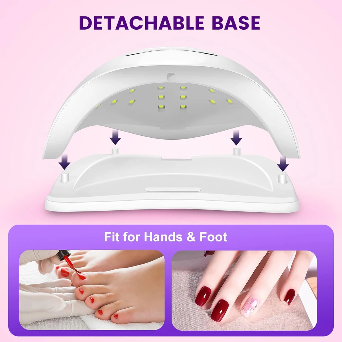 Nail Lamp LED UV Lamp for Curing Gel Polish Motion Sensing Manicure Pedicure Salon Tool