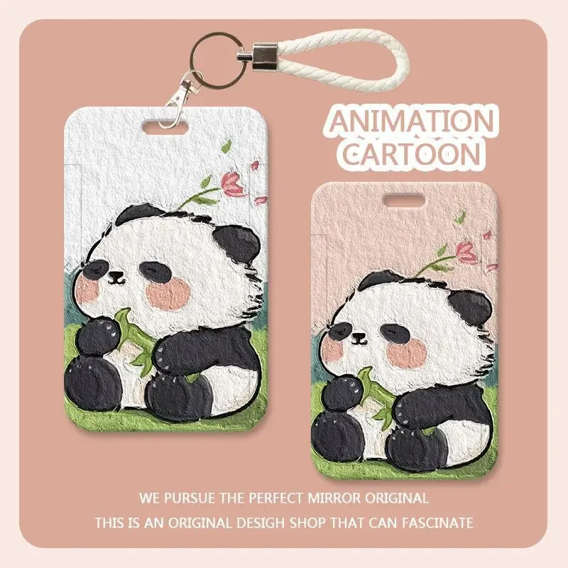 1 Pc School Student Id Card Holder For Kids Cute Cartoon Panda Kpop Idol Photoward Holder Kawaii Bus Card Holder Forniture Per Ufficio