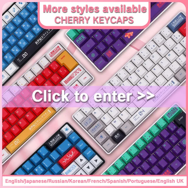 Spanish/French/German/Japanese/Korean/Russian Anime customized Keycap –  Minixpc