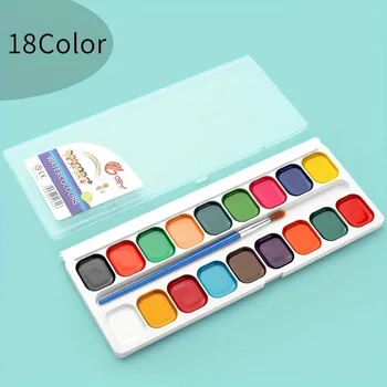 12/14/18 colori semi-secco pittura ad acquerello solido dipinto a mano lavabile colori ad acquerello solido pittura per bambini set di acquerelli