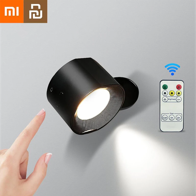 

Светодиодная настенная лампа Xiaomi Youpin с сенсорным управлением, комнатные беспроводные прикроватные светильники с USB-зарядкой и регулируемой яркостью для спальни
