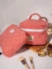 Plaid Makeup Bag Large Capacity Portable Cosmetic Bag For Women Girls Skincare Toiletry Bag Multifunctional Cute Wallet Pouch 3