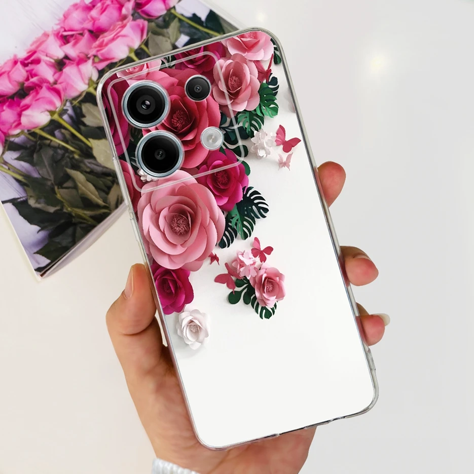Cute Cat Butterfly Painted Soft Silicone Phone Case