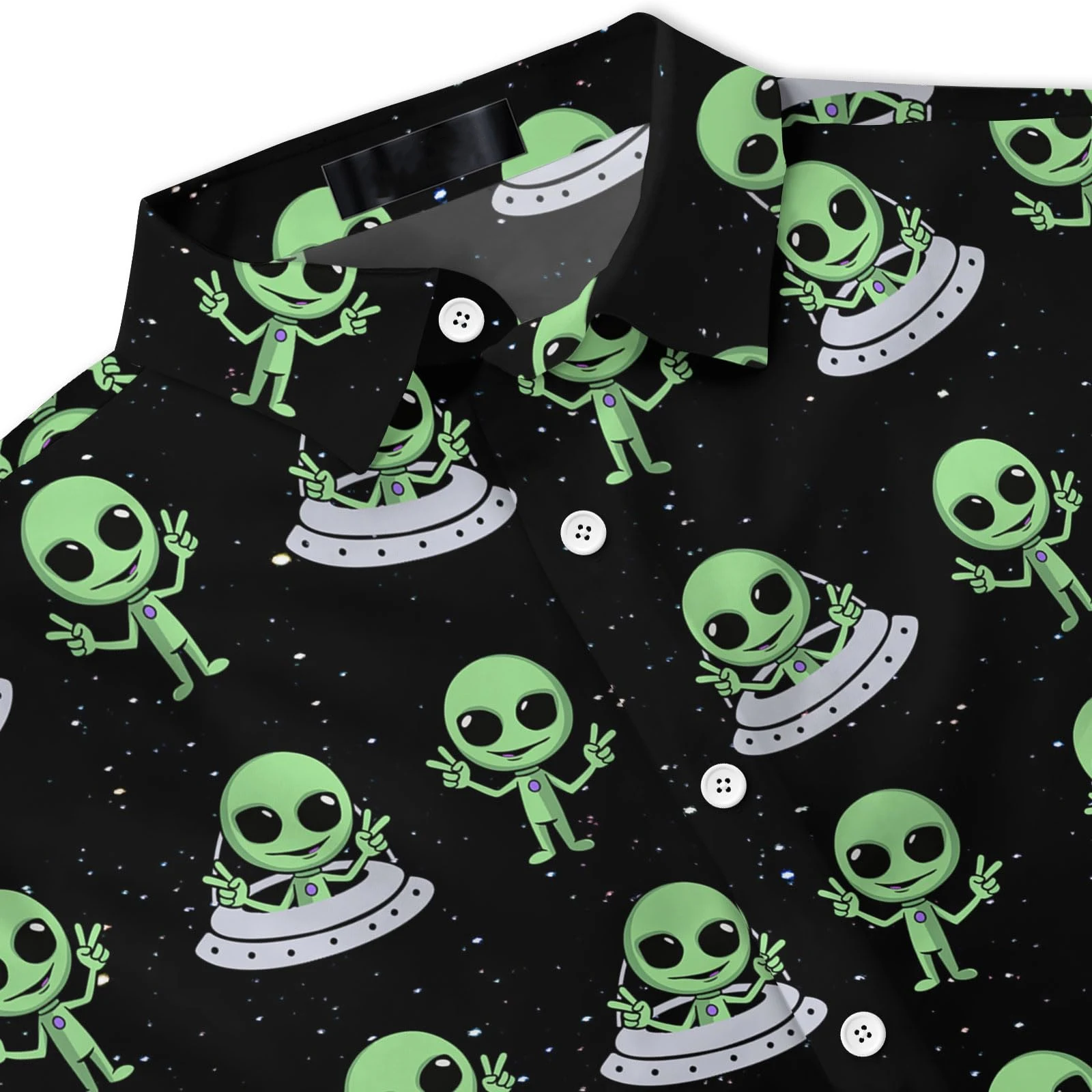 Funny Alien Graphic Shirts Oversized Men's Shirt 3d Printed Pattern Male Clothing Casual Lapel Tops Button Summer Apparel 6