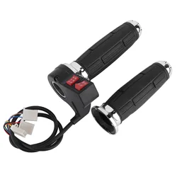 3 - Speed Control Throttle Grips with Forward & Reverse Function for Electric Bikes (Black)