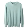 Men's 100% pure Mink Cashmere Sweater O-Neck Pullovers Knit Large Size Mink Sweater Winter New Tops Long Sleeve High-End Jumpers 5