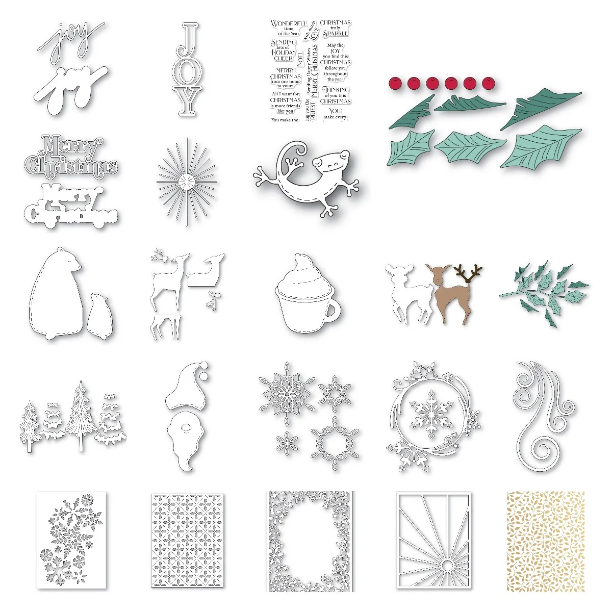 

Christmas Deer Tree Bear Metal Cutting Dies Hot Foil Stamps For Diy Scrapbooking Crafts Maker Photo Album Template Handmade 2022
