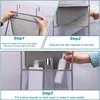 4 Layer Foldable Hanging Storage Bag Multi-functional Fabric Storage Bags for Wall-mounted Cabinet Door Bra Snacks Toys Clothes 5