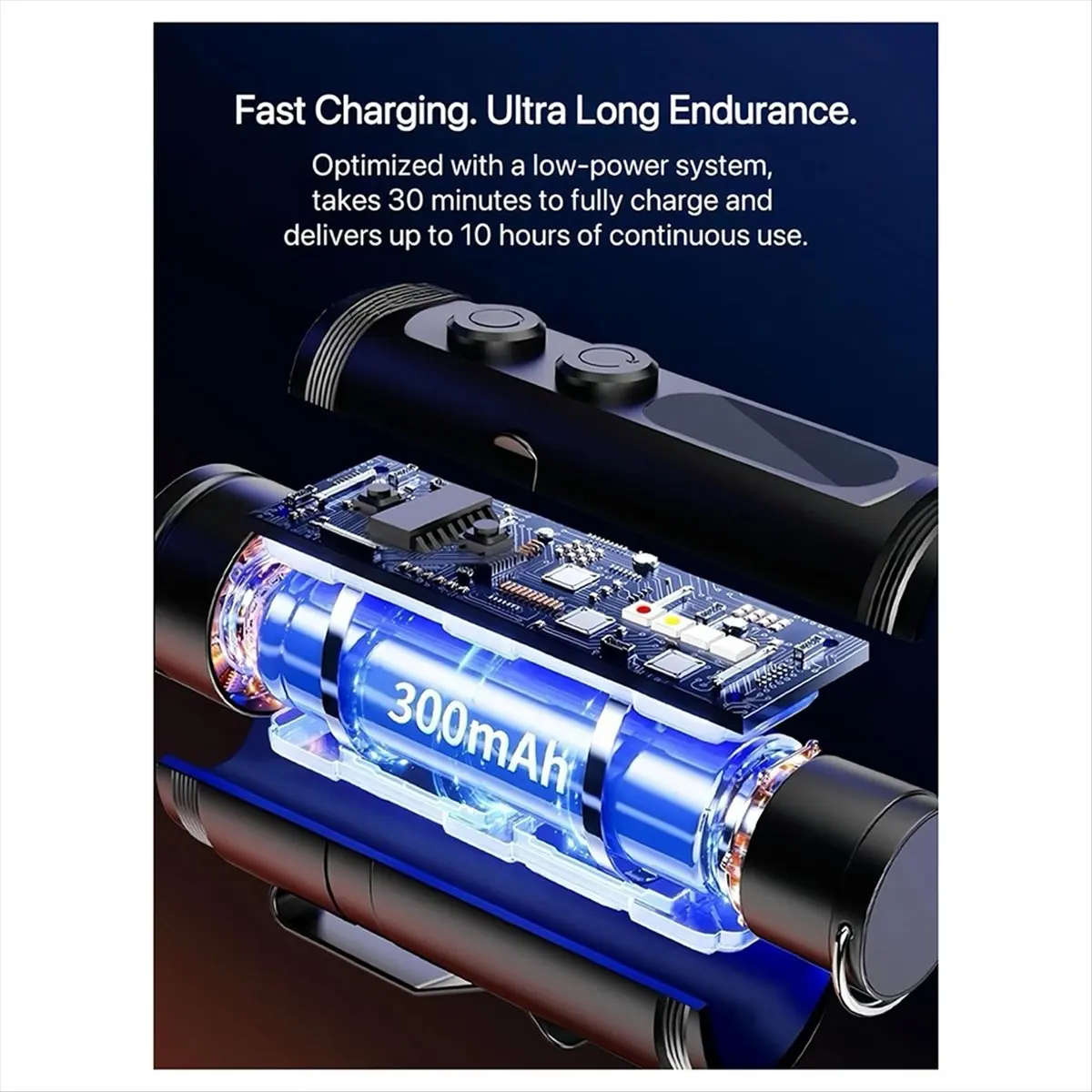 Top Taclight 궁극의 생존 손전등 500 루멘 충전식 EDC 손전등 방수 ..