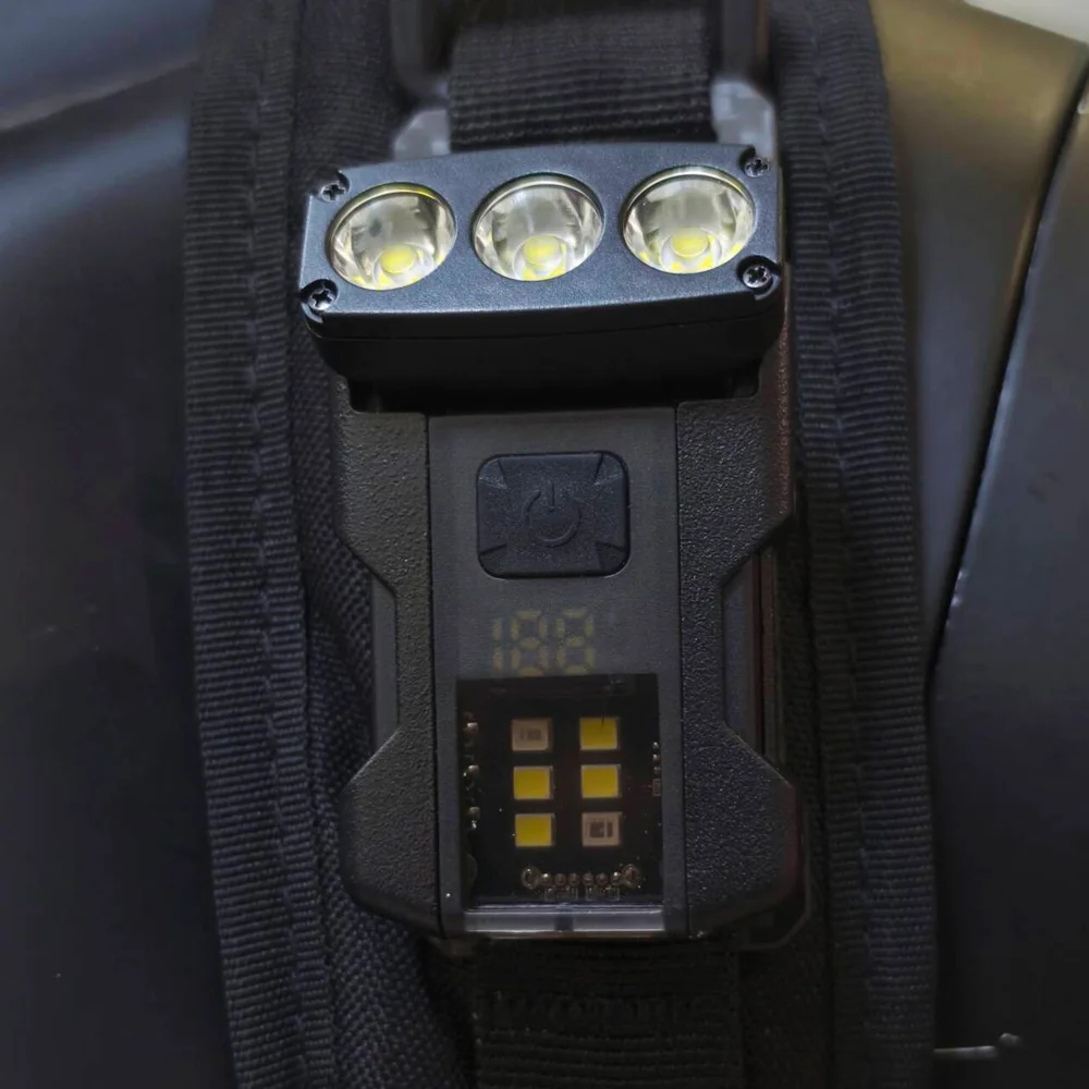 NEUE Taktische Taschenlampe EDC Tragbare Mini Sicherheits Licht Camping Wandern Licht Oder Haken Schleife Platte Für 25mm Rucksack Gurt – Detail 13