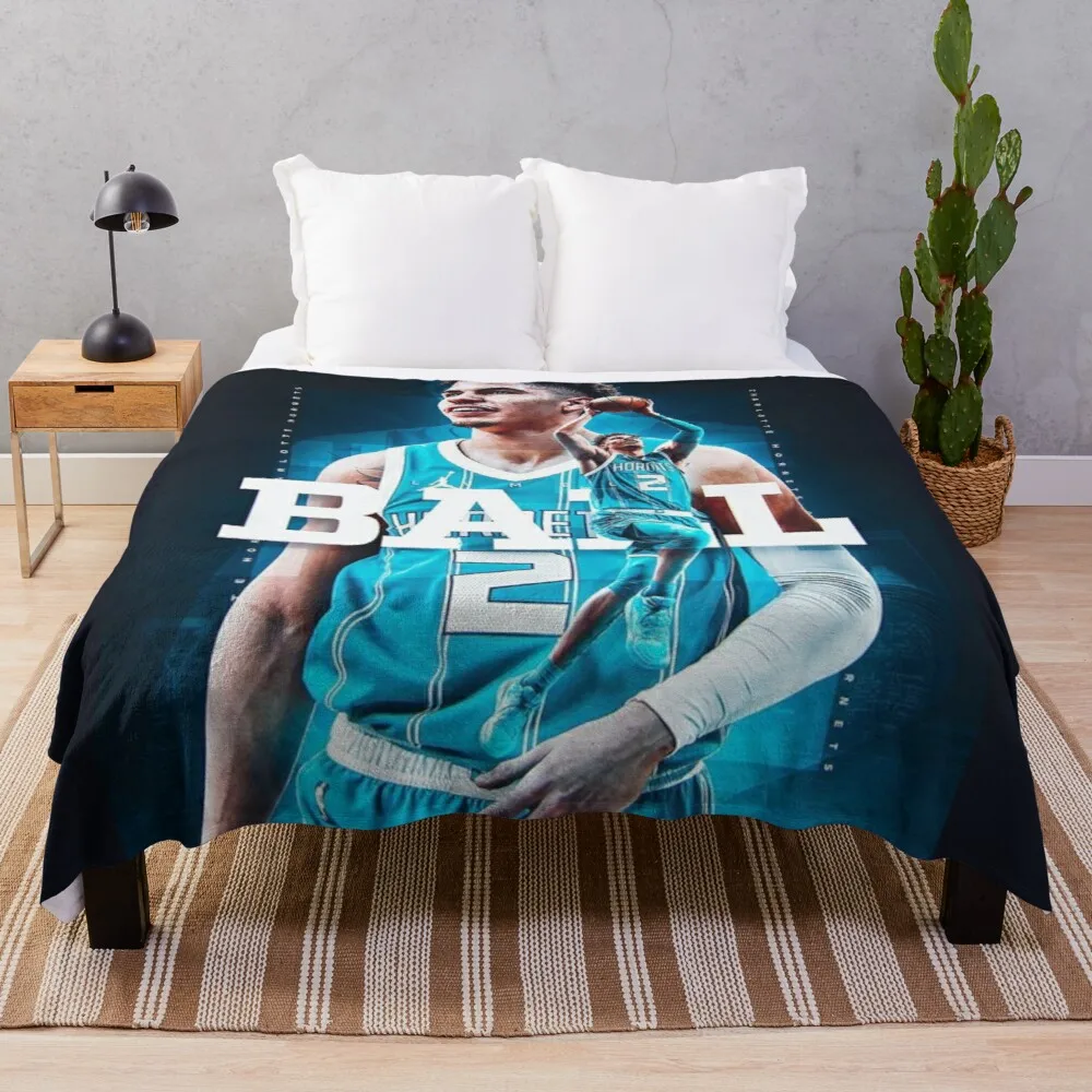 Lamelo Ball Throw Blanket Designer Blankets Decorative Blanket Sofa Blanket