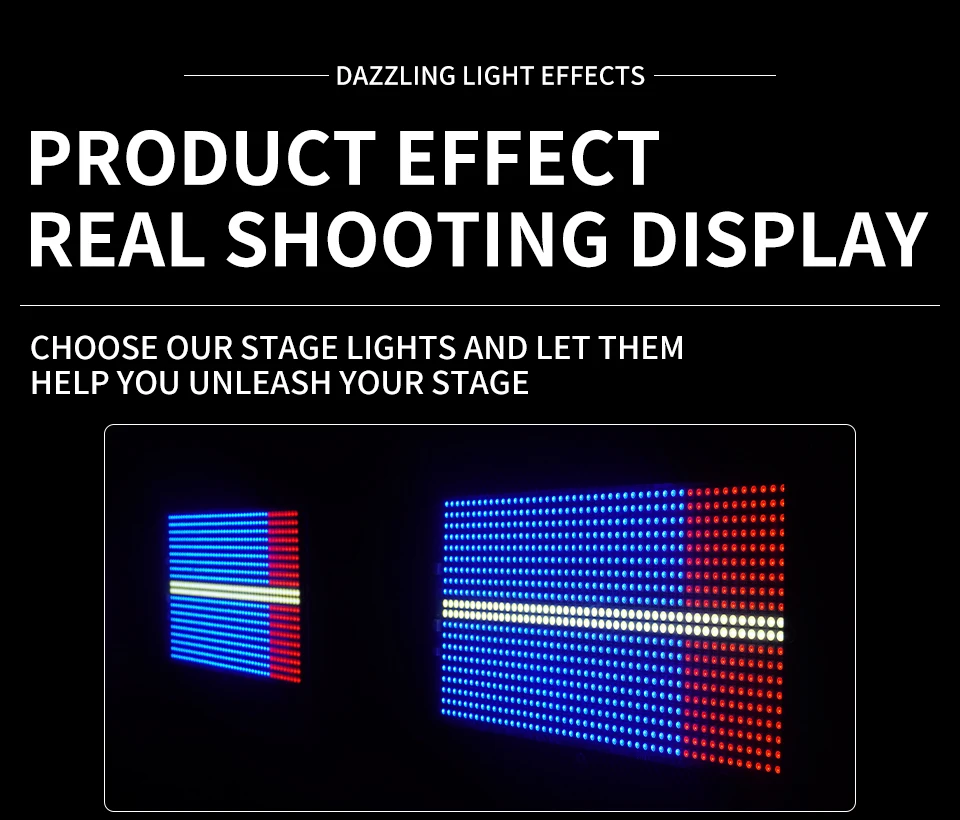 8+8 Segment 280W Led Strobe Light Horse Running Flash Light 960pcs DMX512 Wash E