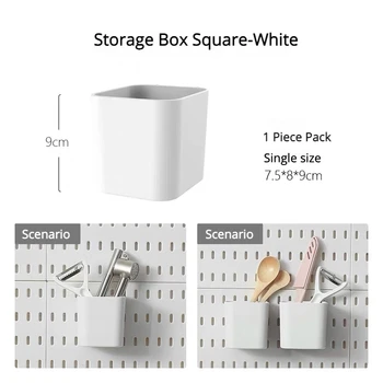 Pegboard Wall Panels Pegboard Wall Organizer Mounting Display Diy Pegboard Kit Tool Storage Panel Board Rack Bathroom Kitchen 5