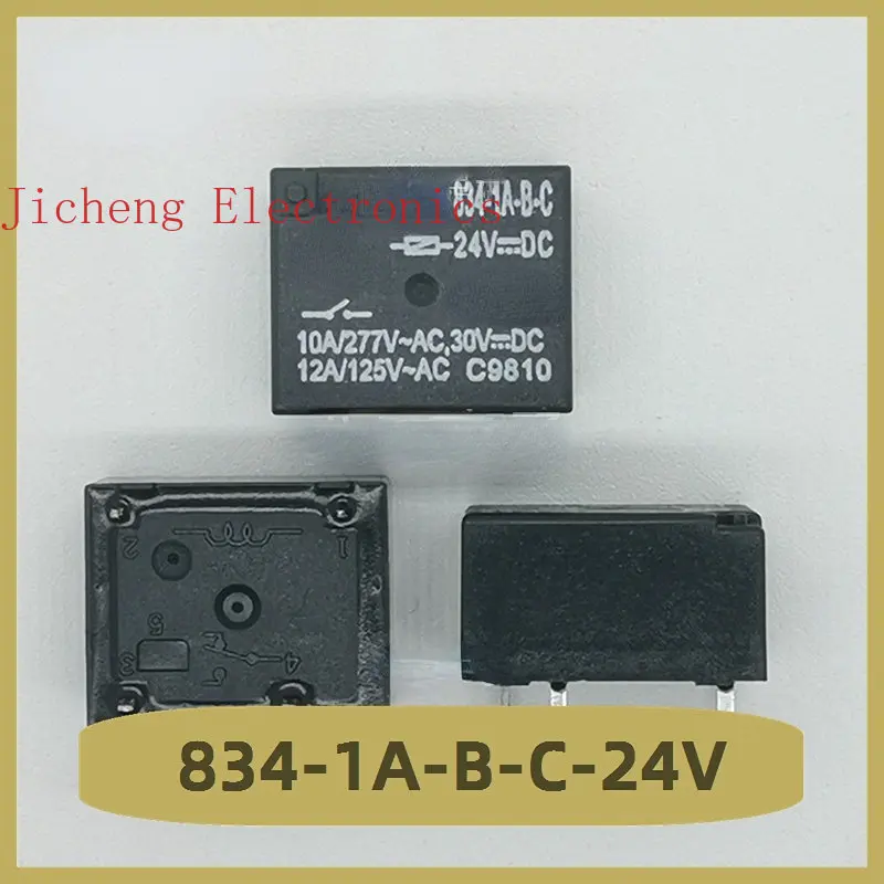 834-1A-B-C-24V реле 24В 4-контактный новый бренд hk4100f 24v shg реле 24в 6 контактный новый бренд