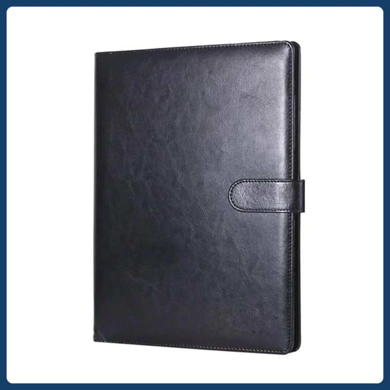 Premium Leather A5 Conference Folder - Multifunctional Business Stationery for Contracts & More