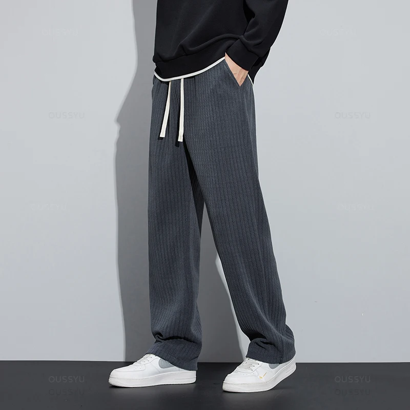2025 New Autumn Winter Soft Stretch Stripe Corduroy Pants Men - Main Image
