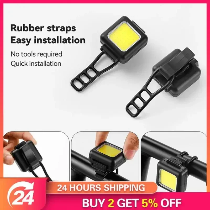 Bike Lights Front Back USB Rechargeable Front Back Bicycle Super Bright Lights Waterproof Mountain Road Safety Easy Mount LED