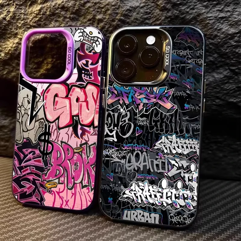 Graffiti Art Pink & Black Phone Case