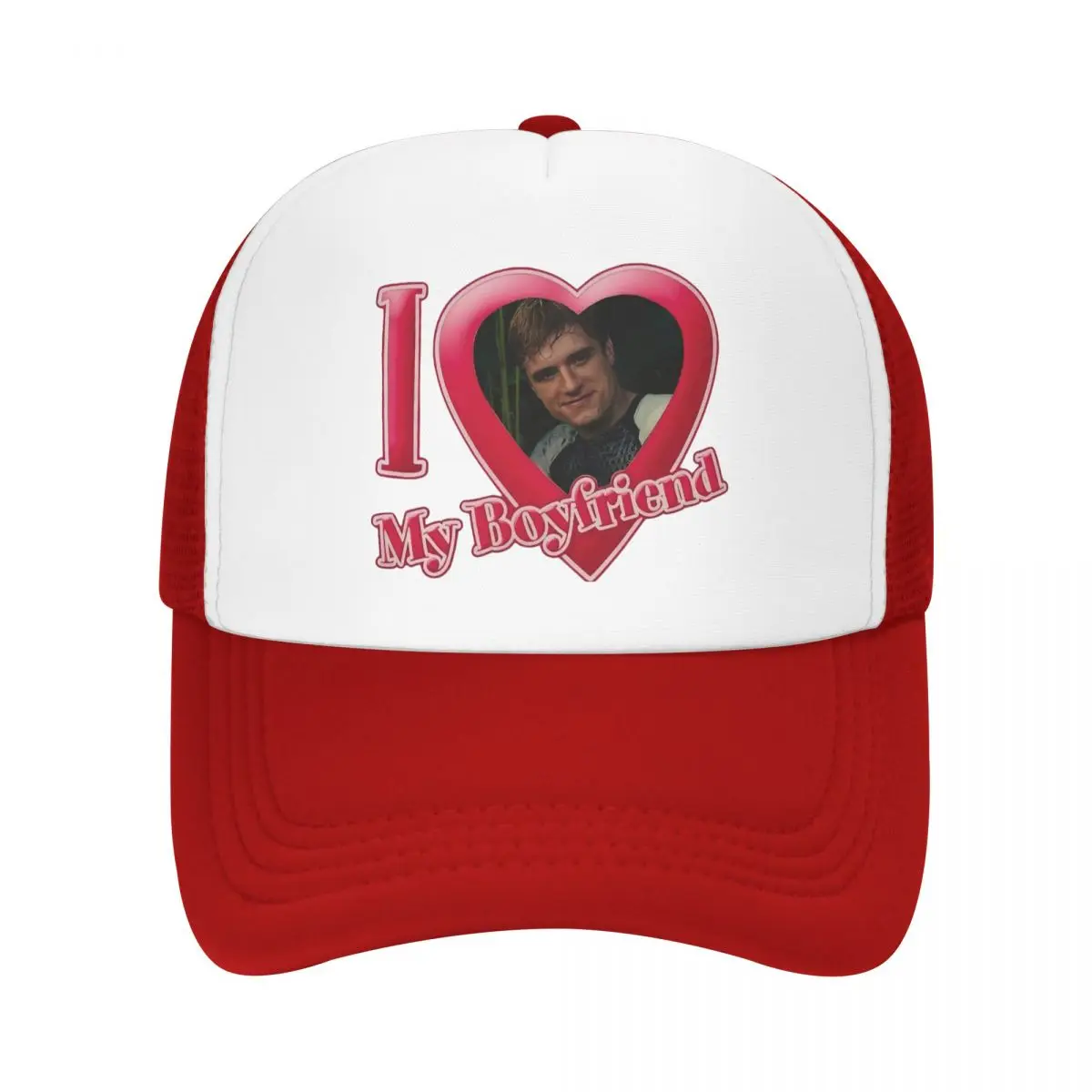 

I Love Josh Hutcherson Mesh Baseball Cap Men Women Fashion Sun Hats Hats Breathable Snapback Caps Racing Cap Summer Trucker Hat