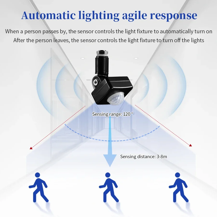 AC 220V 110V PIR Motion Sensor Adjustable Smart Light Switch Human Body Detection Human Presence Sensor Detector Light Pir Sensor Switch Pir Motion Sensor Human Presence Sensor Motion Sensor Motion Sensor Switch Infrared Detector Sensor