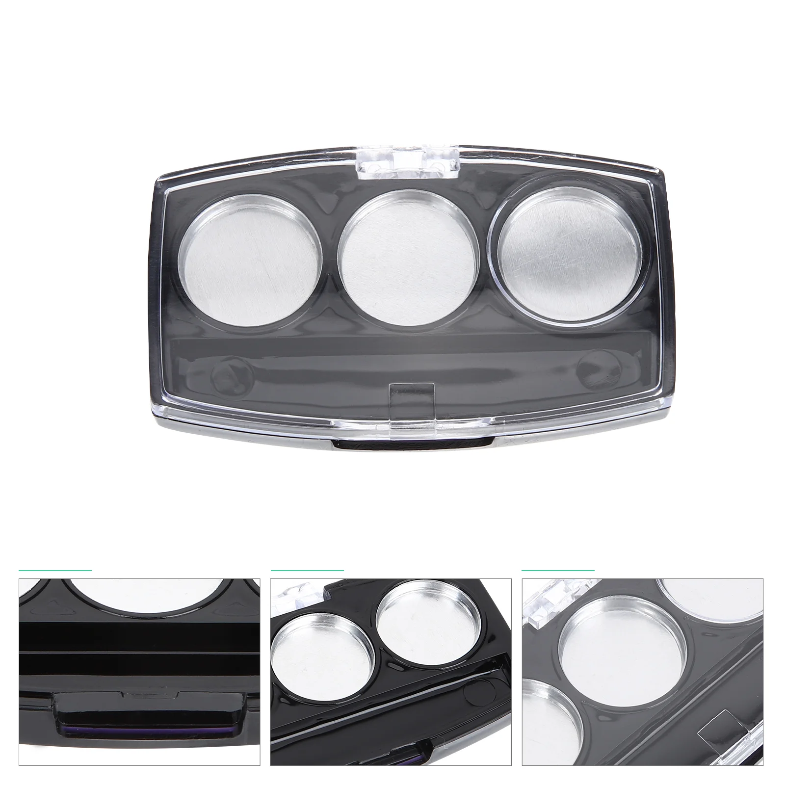 

10 Pcs Eyeshadow Container Tray Empty Lipstick Pallet Highlighter Case Pigment Plastic Makeup Organizer Circle