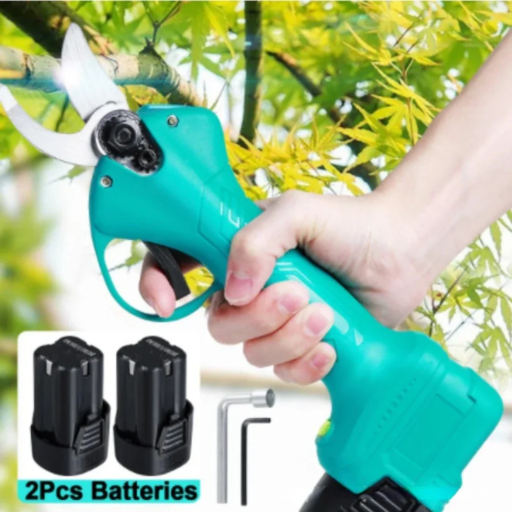 21V Cordless Electric Shear Pruner Brushless Efficient Garden Scissor Bonsai Pruning Tree Branches Cutter for Makita Battery