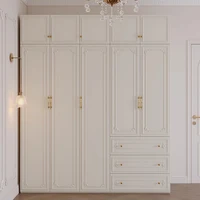 Dressing chambre armoires multifonctions étagères en bois grands armoires tiroir moderne Armario Ropero dortoir meubles de maison 2