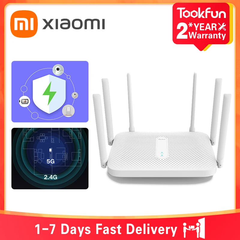 Router WiFi originale Xiaomi AX6000 6000Mbs Amplificatore di segnale  indipendente a 6 canali Ripetitore router wireless