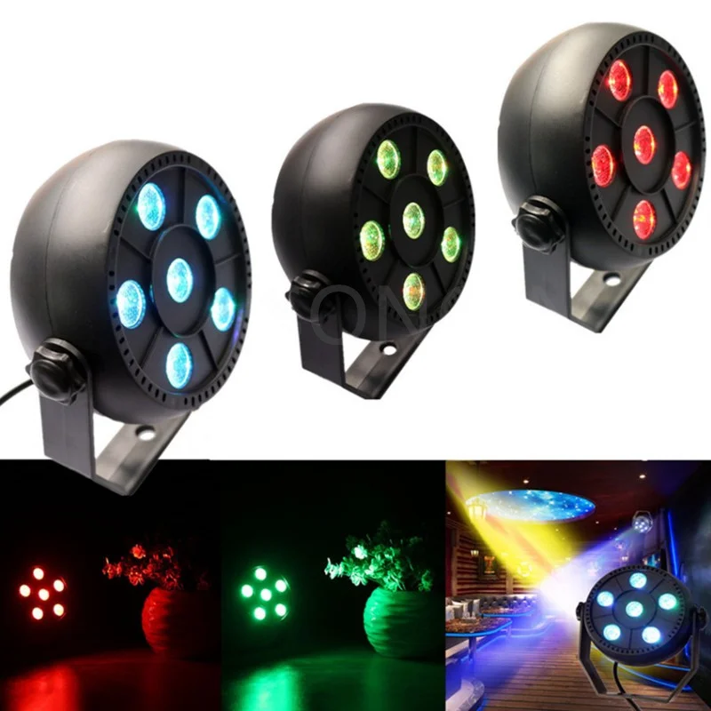 

RGB 3in1 usb LED Stage Par Light DJ Equipment 18W Mini Portable Disco Lights Lamp Voice Activated KTV Bar Party Wedding Lighting