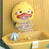 Baby Bath Toys Bubble Machine Duck Crabs Frog Music Kids Bath Toy Bathtub Automatic Bubble Maker Baby Bathroom Toy for Children 1