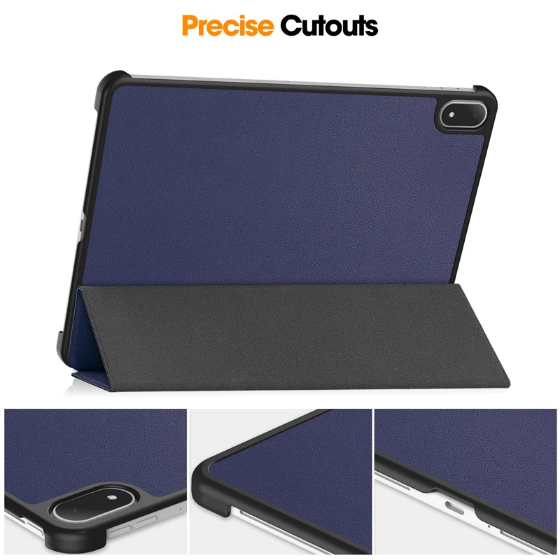 Trifold Leather Stand Hard Smart Tablet Cover 13.2