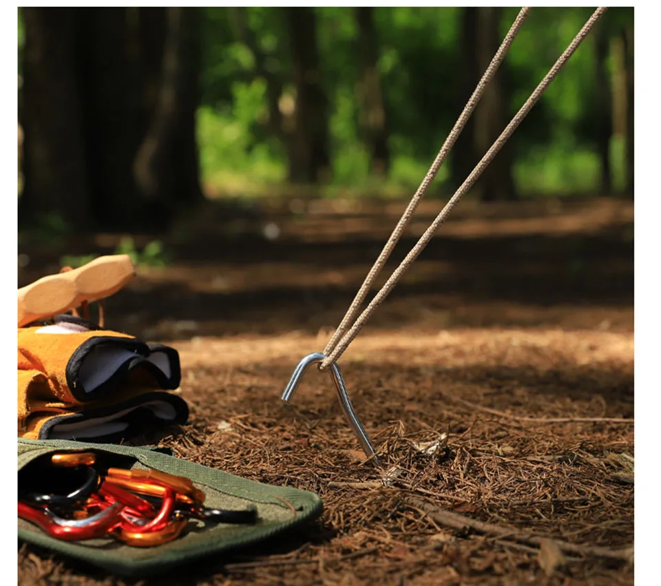 Tent Pegs 4pcs 18cm Aluminum Alloy for Outdoor Camping