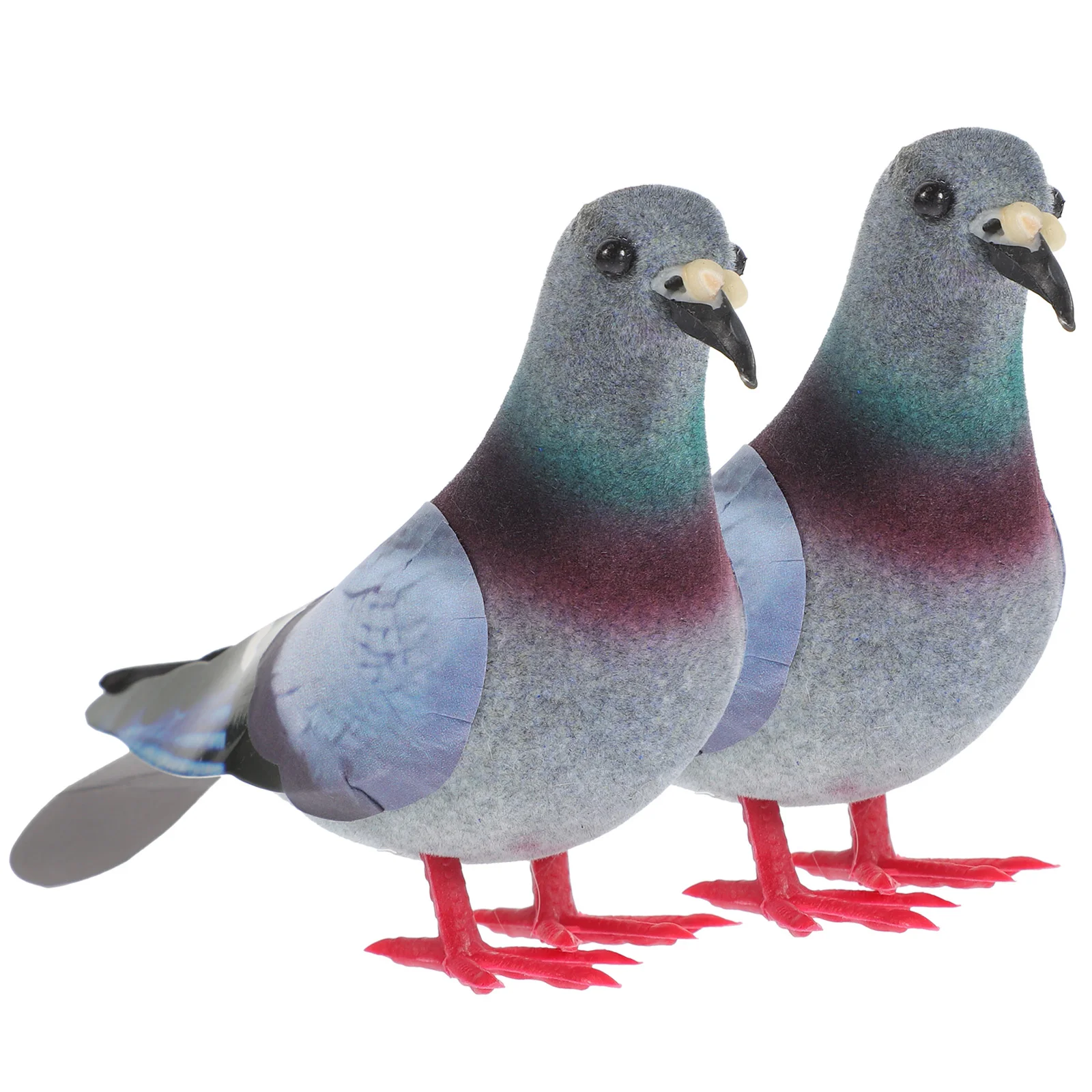 

2 Pcs Garden Decor Prop Christmas Decorations Micro Landscape Ornament Artificial Bird