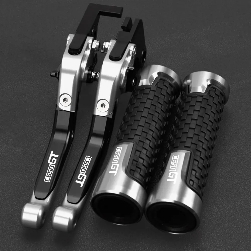 

Motorcycles CNC aluminum Adjustable Extendable Brake Clutch Lever Handle Hand Grips Ends For BMW C650GT C650 GT 2011 2012-2017