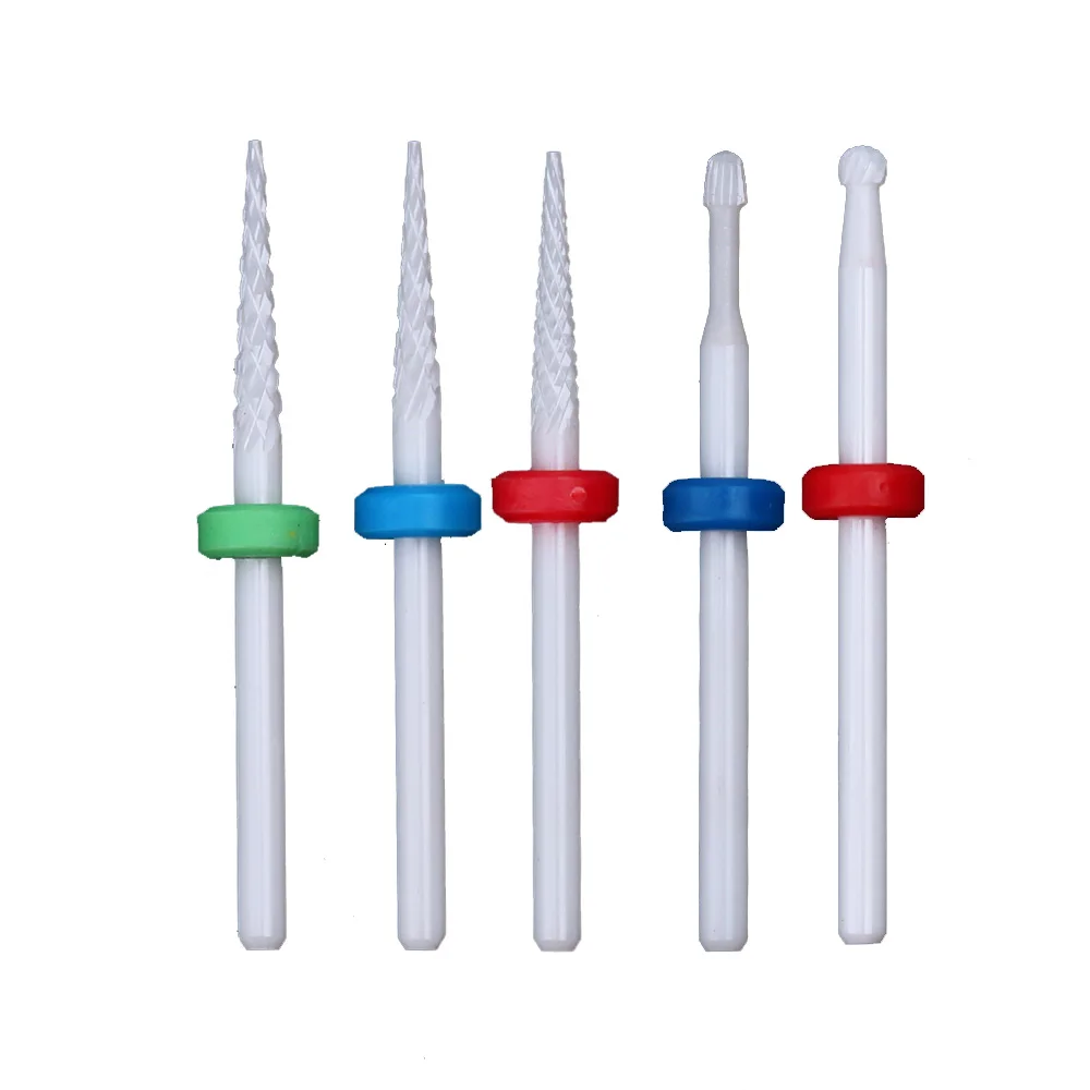 Nail Drill Bits Flame Ceramic Cutters for Manicure Electric Pedicure Nail Bits Gel Polish Remover Files Burr Nail Accessories - 2
