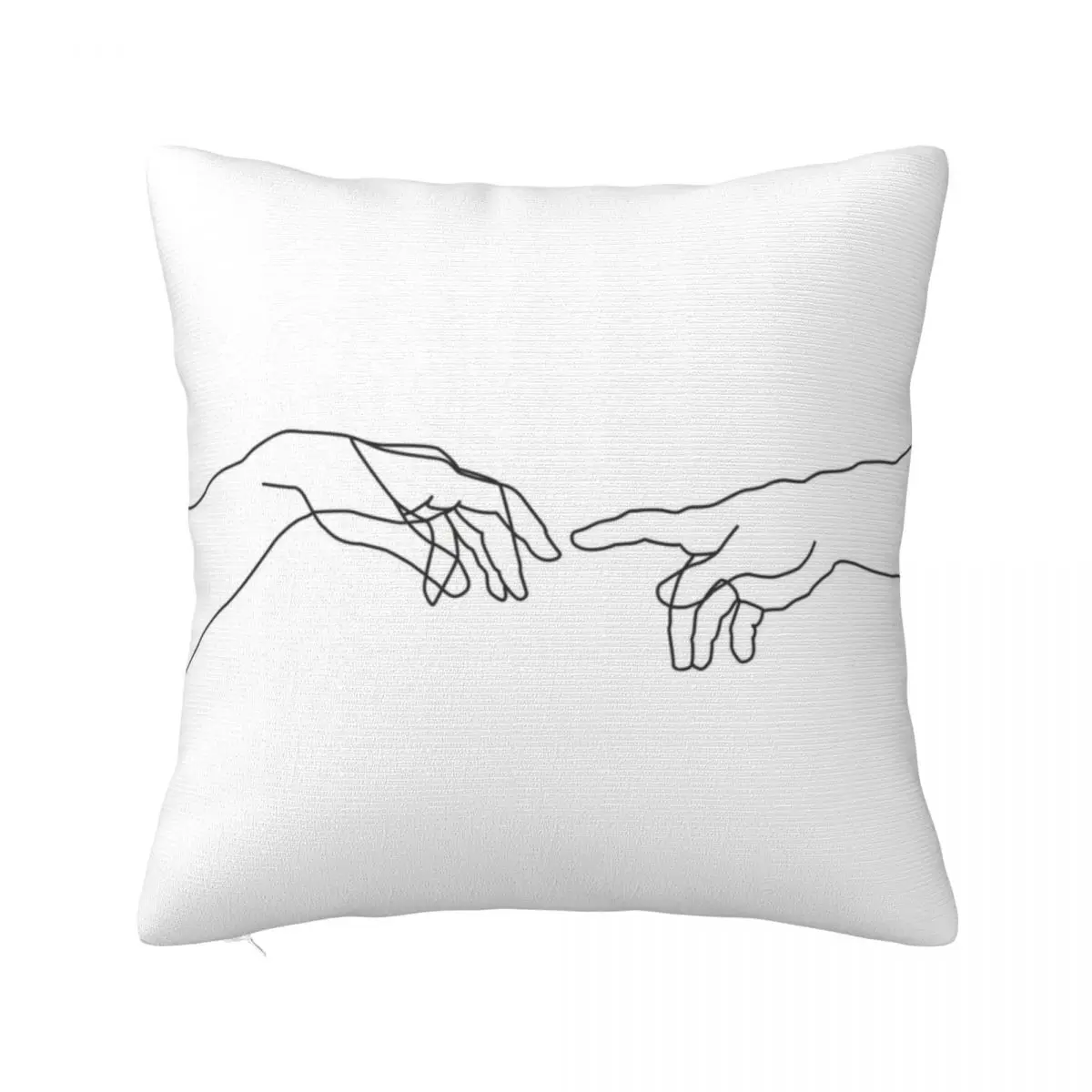 

Creation of Adam minimal drawing Throw Pillow sleeping pillows Pillow Covers Decorative Christmas Pillows christmas pillow case