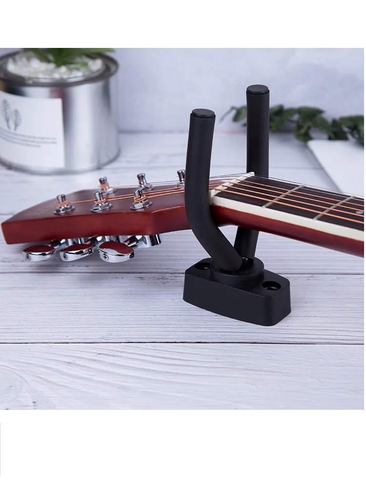 Description Picture 2 of item1Pcs Guitar Holder Wall Mount Stand Parts and Accessories Home Instrument Display Guitars Hook Wall Hangers Guitar Picks