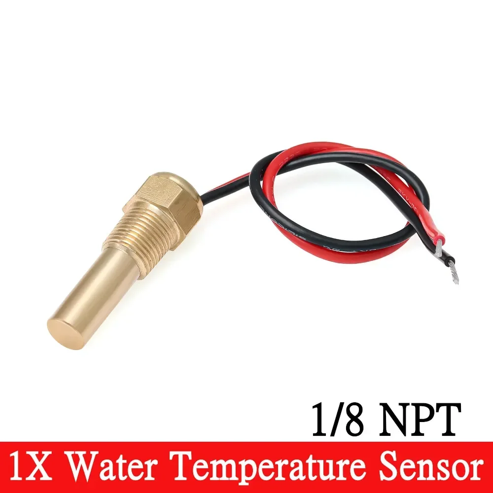 7 Colors Backlight 52MM Water Temperature Gauge 0~120℃ Water Temp Sensor 1/8NPT