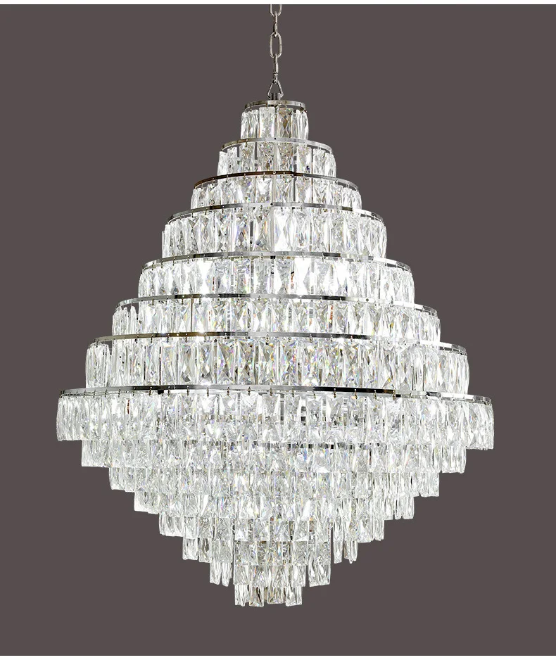 Lustre en cristal de luxe vue 7