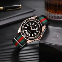 New fashionable men’s nylon strap calendar watch, luxurious and simple business men’s and women’s night light quartz watch