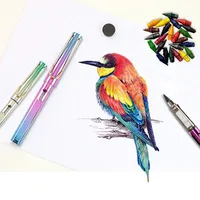 New Eternal Pencil 12 Colour Art Drawing Pencil Infinite Writing Technology Inkless Erasable Marker Pen Kawaii Stationery 2