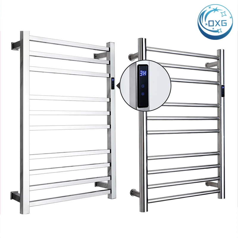 OXG Chrome Bathroom Electric Bath Towel Heating Electric Towel Holder  Electric Towel Heater Rack, Hidden/Exposed Installation, - AliExpress